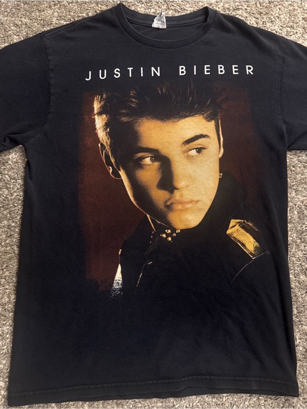 2012/2013 Justin Bieber Black tour music concert size Small UNISEX DELTA TAG